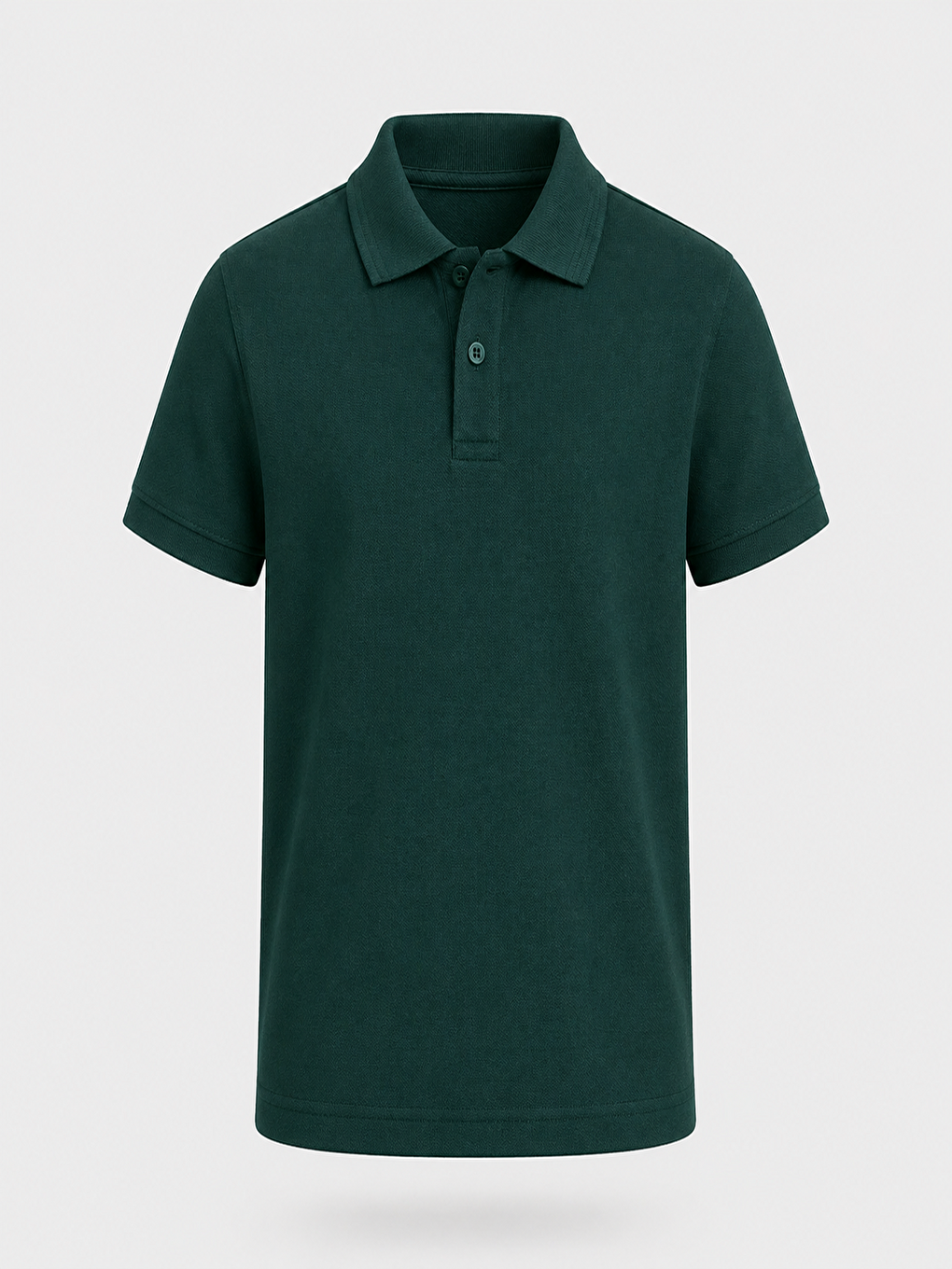 Haki Kids Polo Yaka Basic Kısa Kollu Çocuk Tişört-3