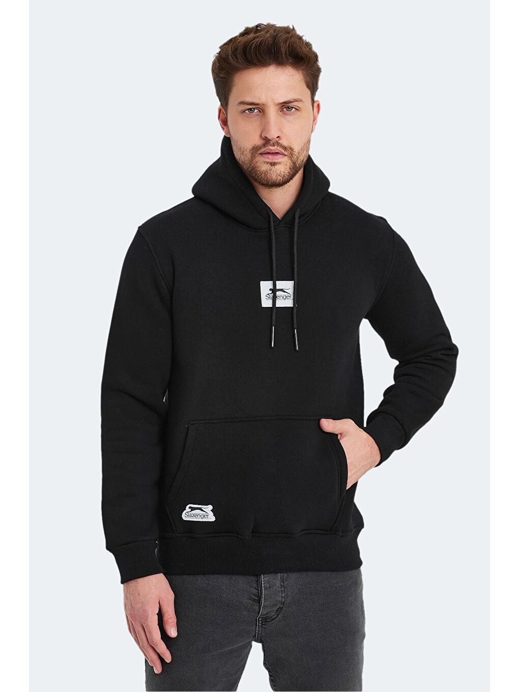 SLAZENGER Siyah OPHIR I Erkek Sweatshirt Siyah