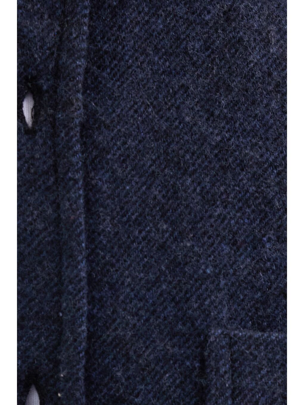 Erkek Regular Fit Klasik Kesim Düz Cepli Koyu İndigo Oduncu Gömlek-5