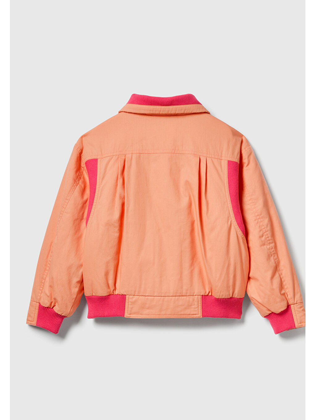 Karışık Kız Çocuk %100 Pamuk Ribanalı Gizli Fermuar ve Çıtçıt Kapamalı Bomber Stranger Things Ceket-1