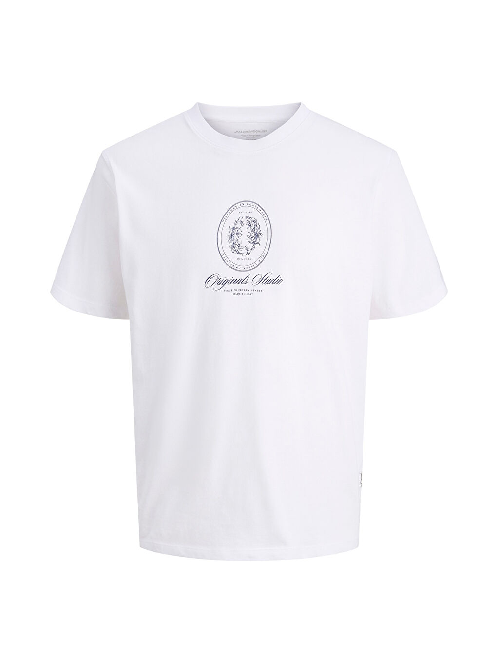 Beyaz Originals Jordia Baskılı Pamuklu Relaxed Fit Bisiklet Yaka %100 Pamuk Tişört 12286609-4