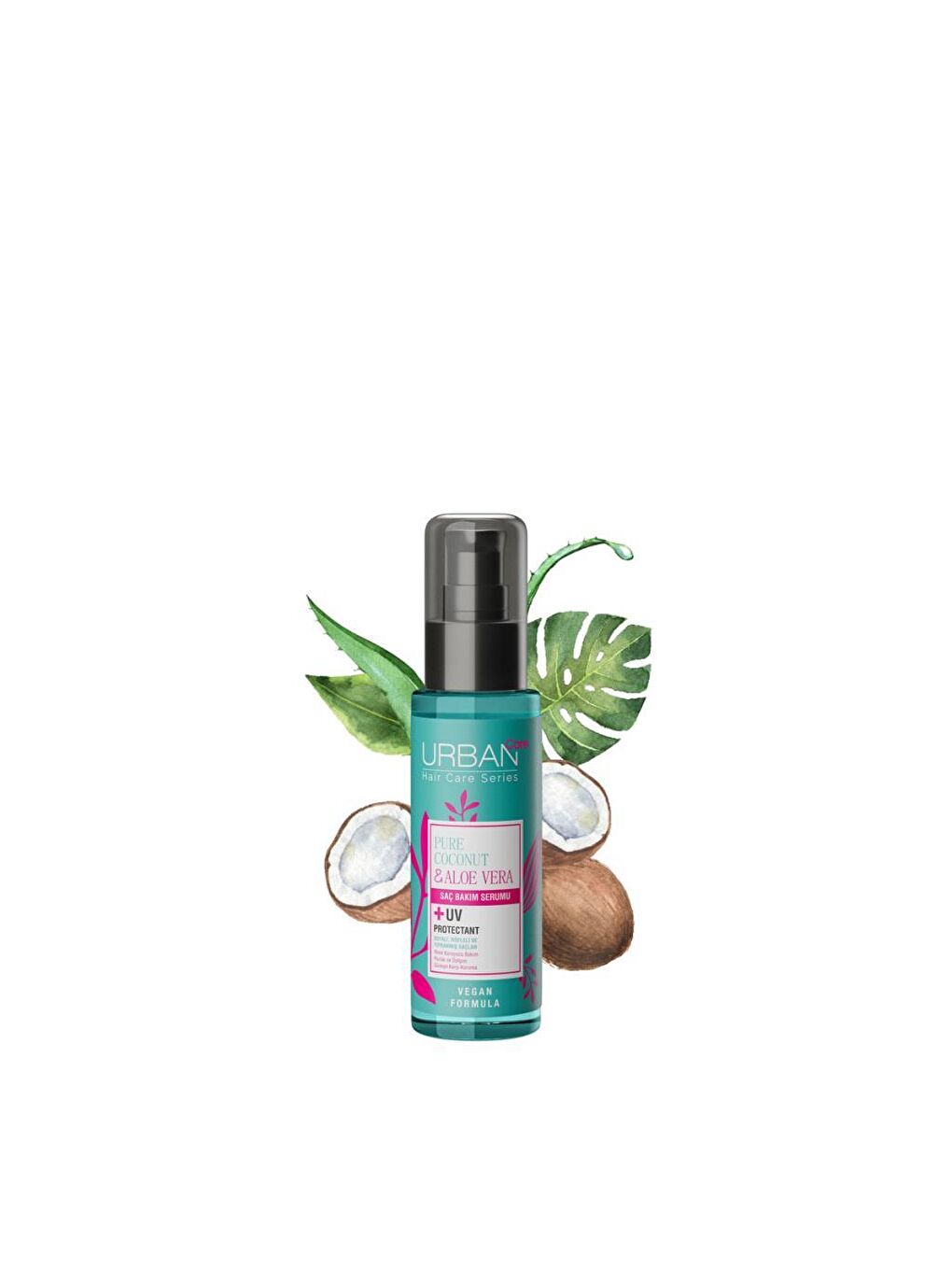 Urban Care Pure Coconut&Aloe Vera Boyalı Saçlar Özel Renk Koruyucu Saç Bakım Serumu-Vegan-75 ML - 2