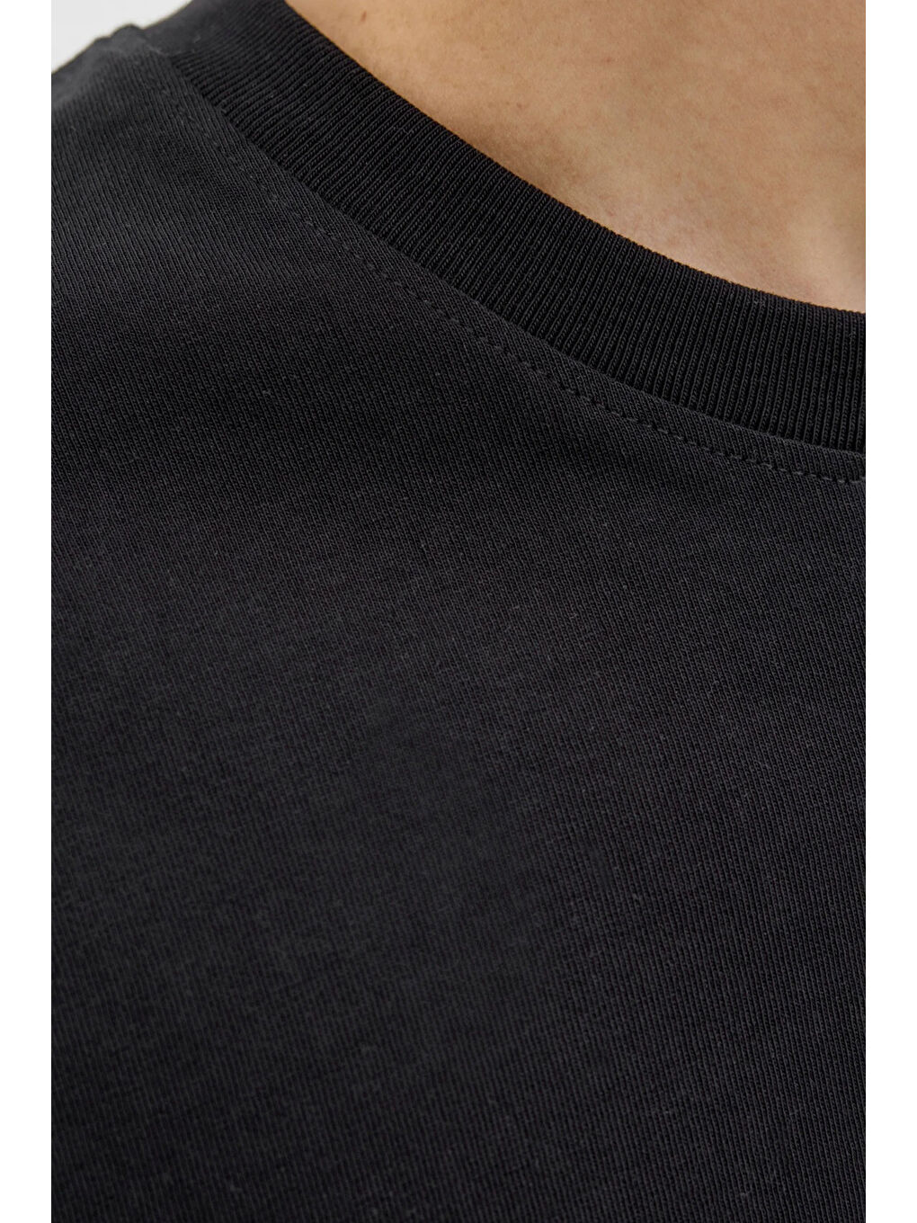 Siyah Originals Jordia Baskılı Pamuklu Relaxed Fit Bisiklet Yaka %100 Pamuk Tişört 12286609-3