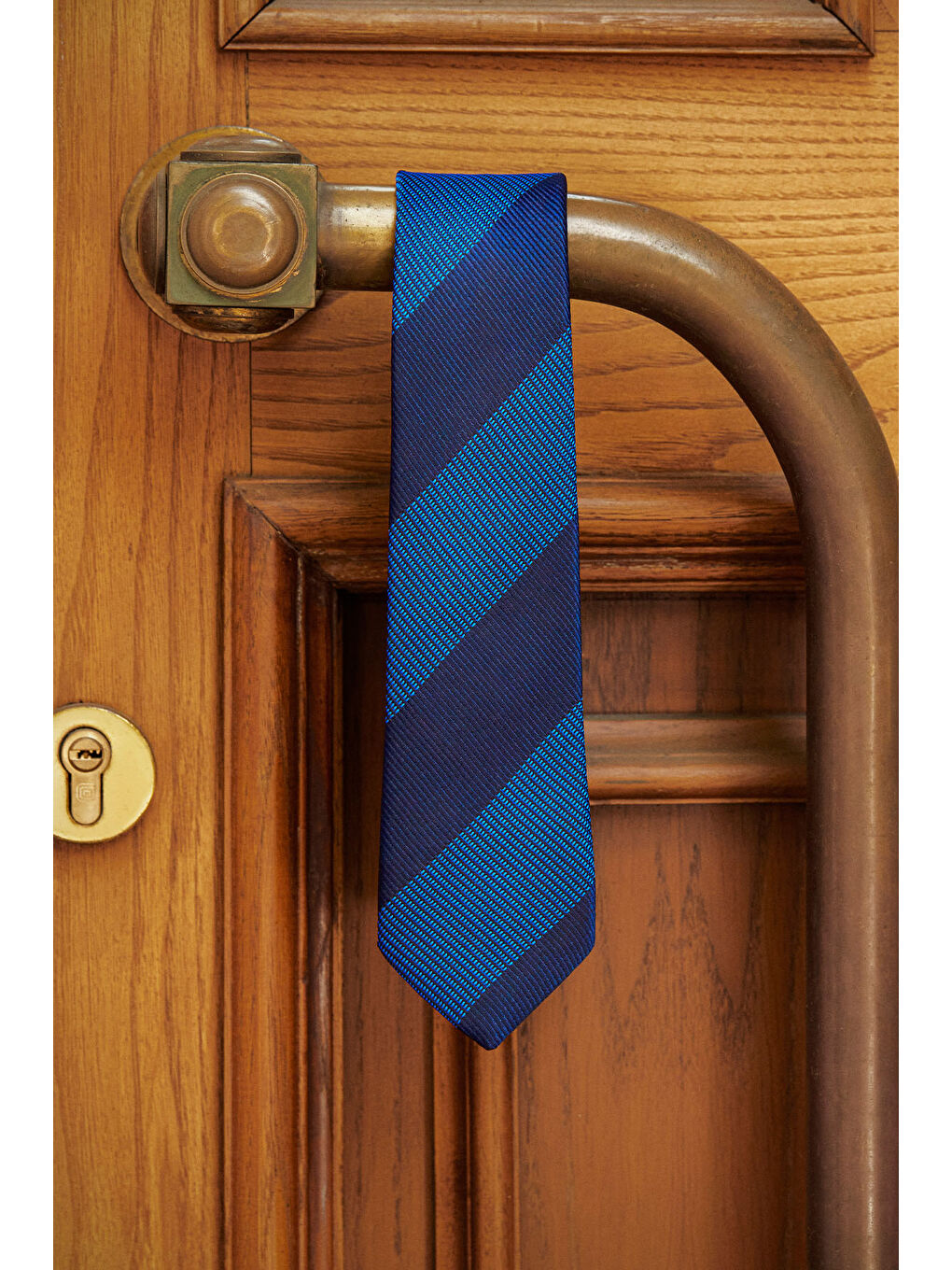 Erkek Antrasit-Lacivert Desenli Kravat-2