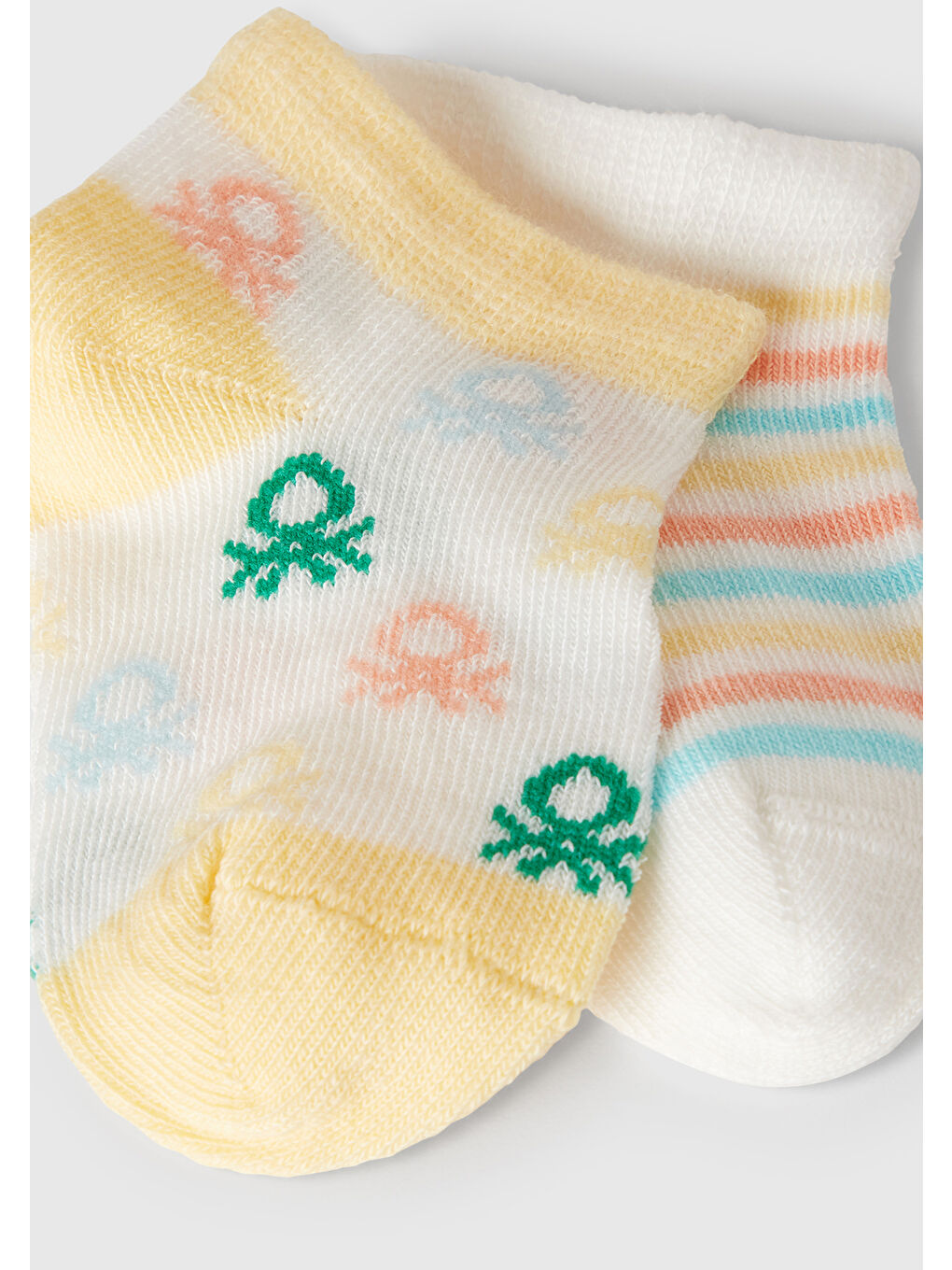 Bebek Pembe Desenli 3'lü Çorap Seti-1