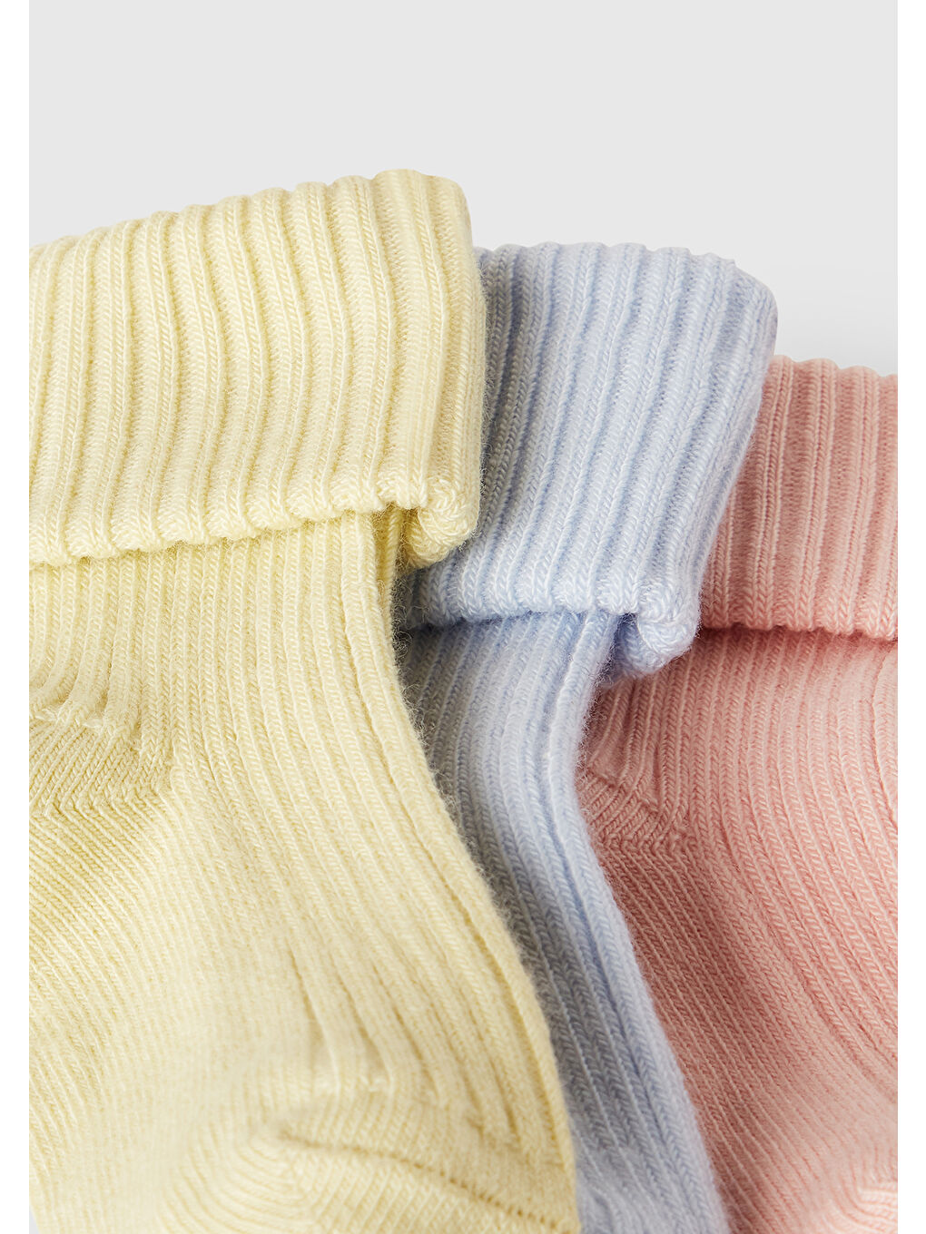 Bebek Sarı Mix Karışık Renkli 3'lü Çorap Seti-1