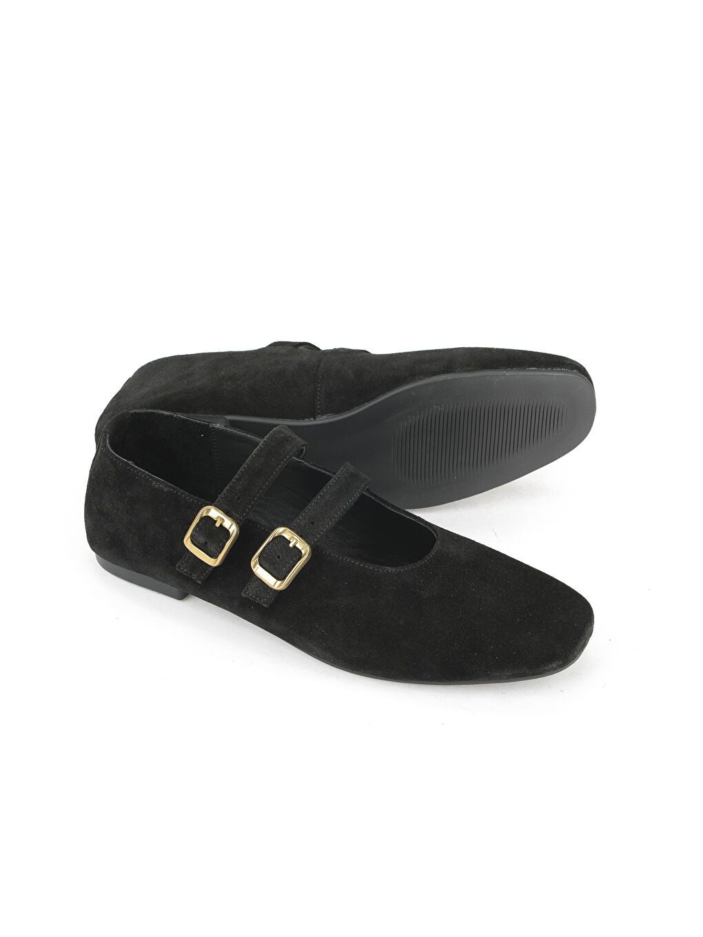 Kadın Hakiki Deri Babet 153111Z4083 Siyah-3