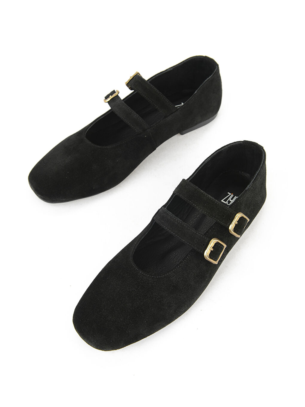 Kadın Hakiki Deri Babet 153111Z4083 Siyah-4