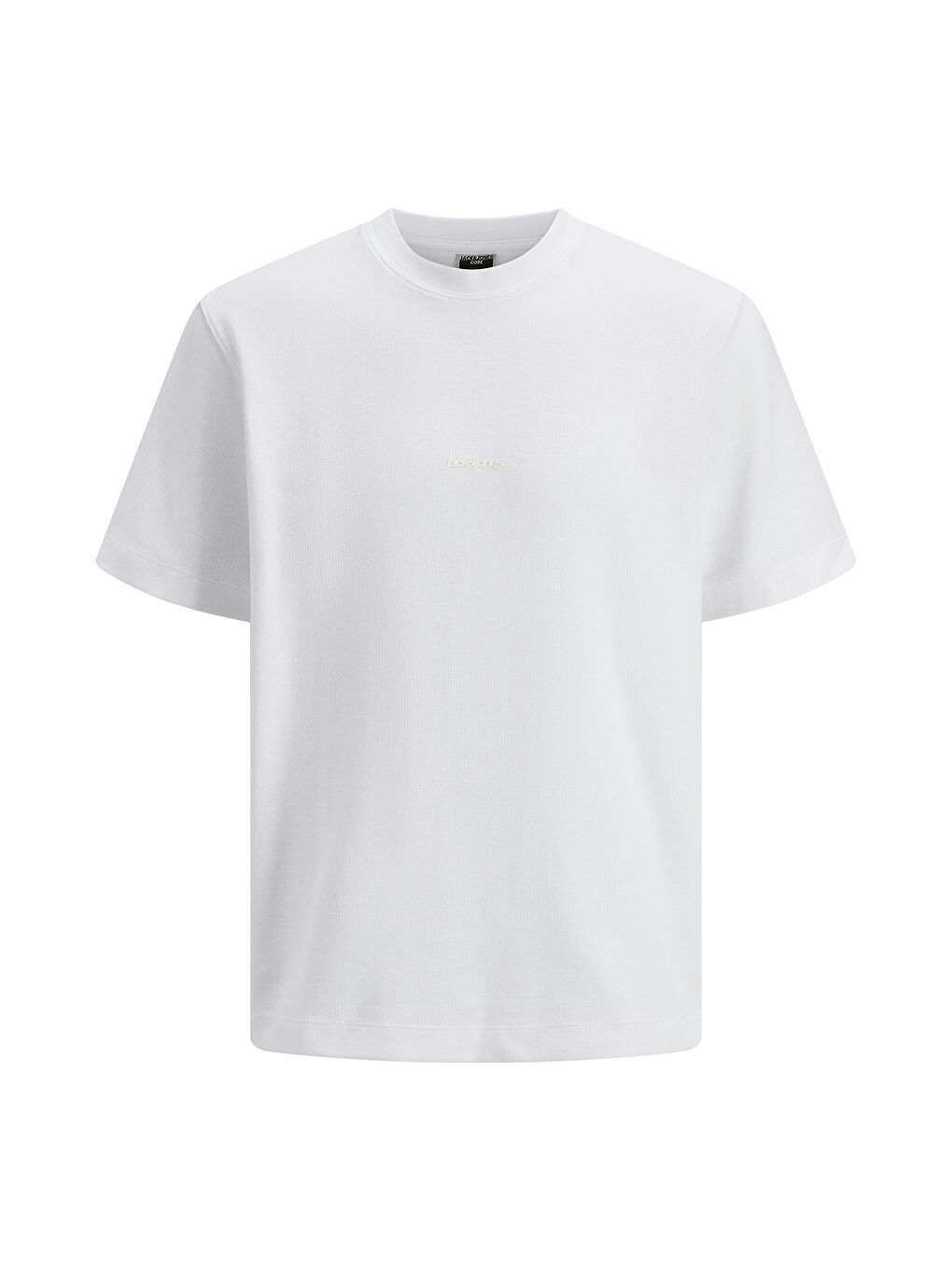 Beyaz Core Jcotarmac %100 Pamuk Relaxed Fit Bisiklet Yaka Erkek Tişört 12273217