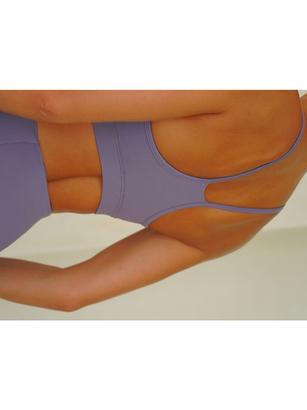 Fold Kaplı Spor Lila Crop-4