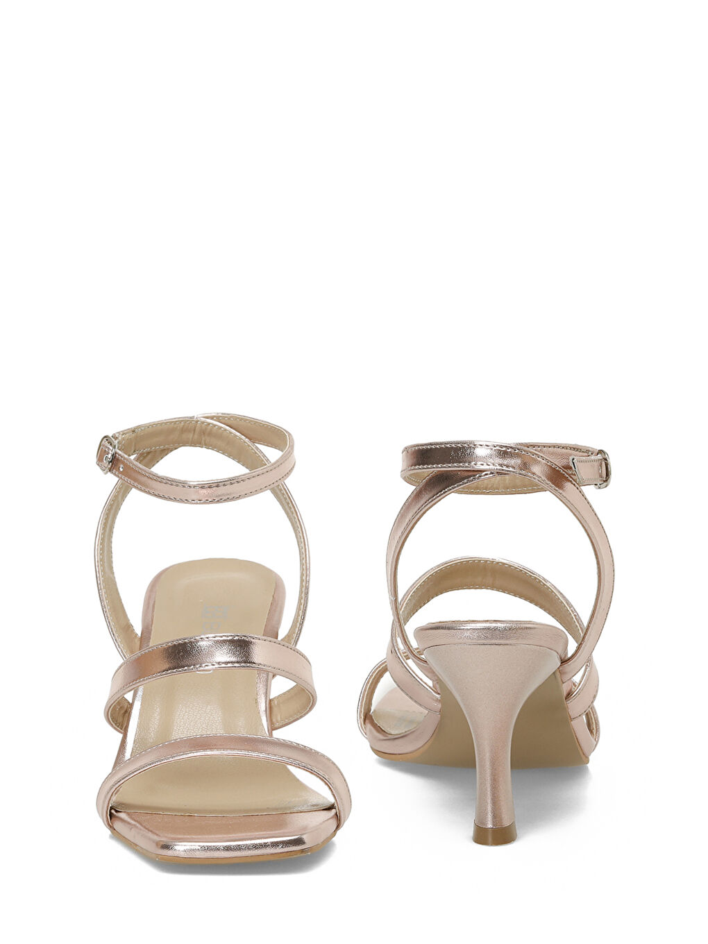 Pembe 25S-218 5FX Rose Gold Kadın Topuklu Sandalet-4