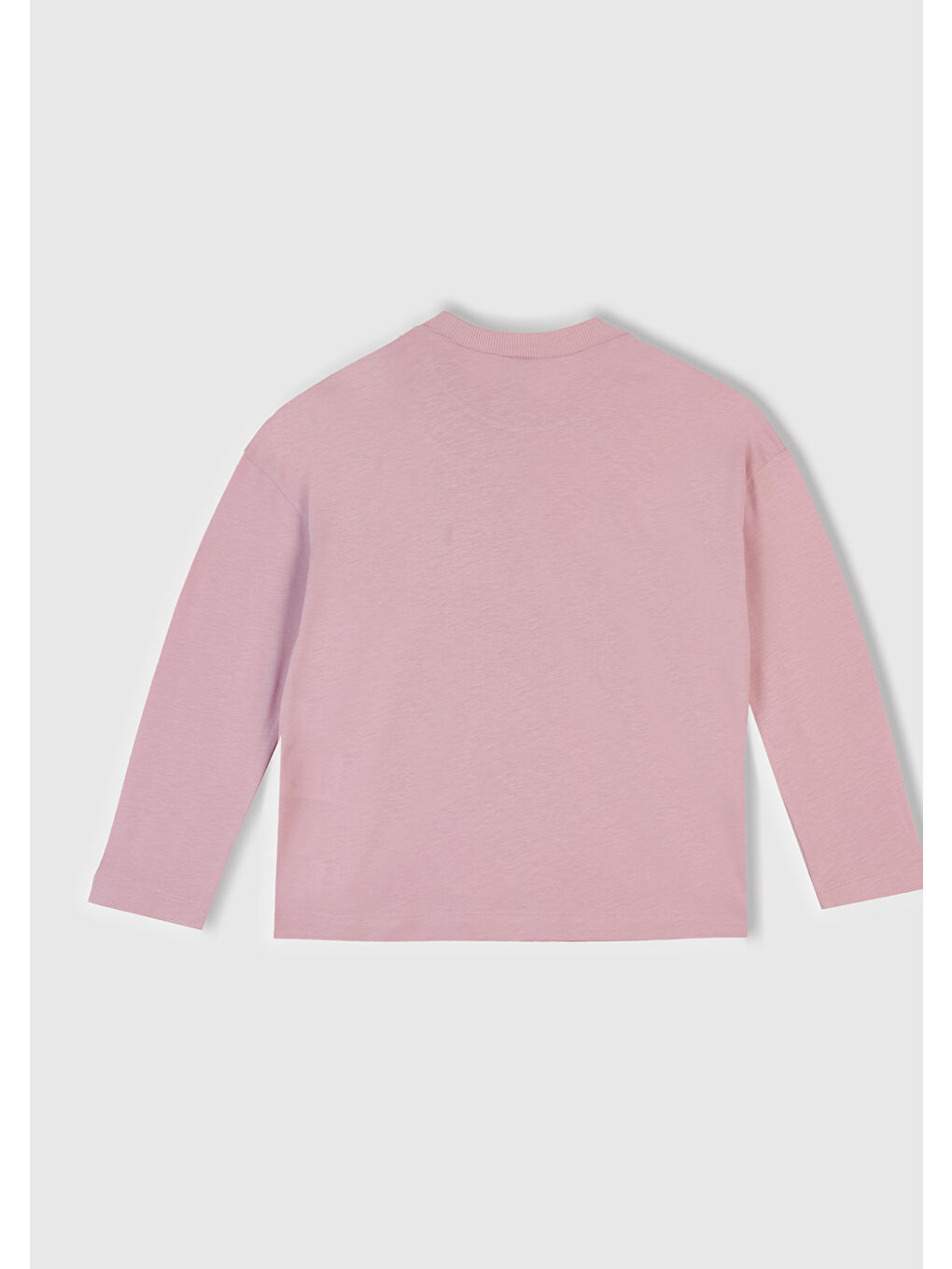 Kız Çocuk Toz Pembe-Fuşya Üstü Baskılı Altı Desenli Paçası Kıvrık Pijama Takımı-4