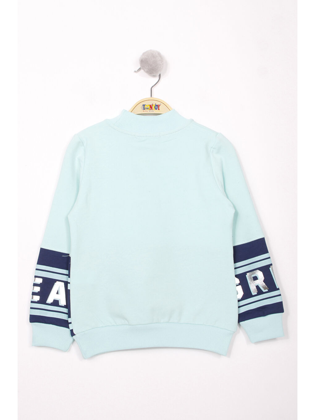 Turkuaz Kız Çocuk Great Baskılı Sweatshirt-1