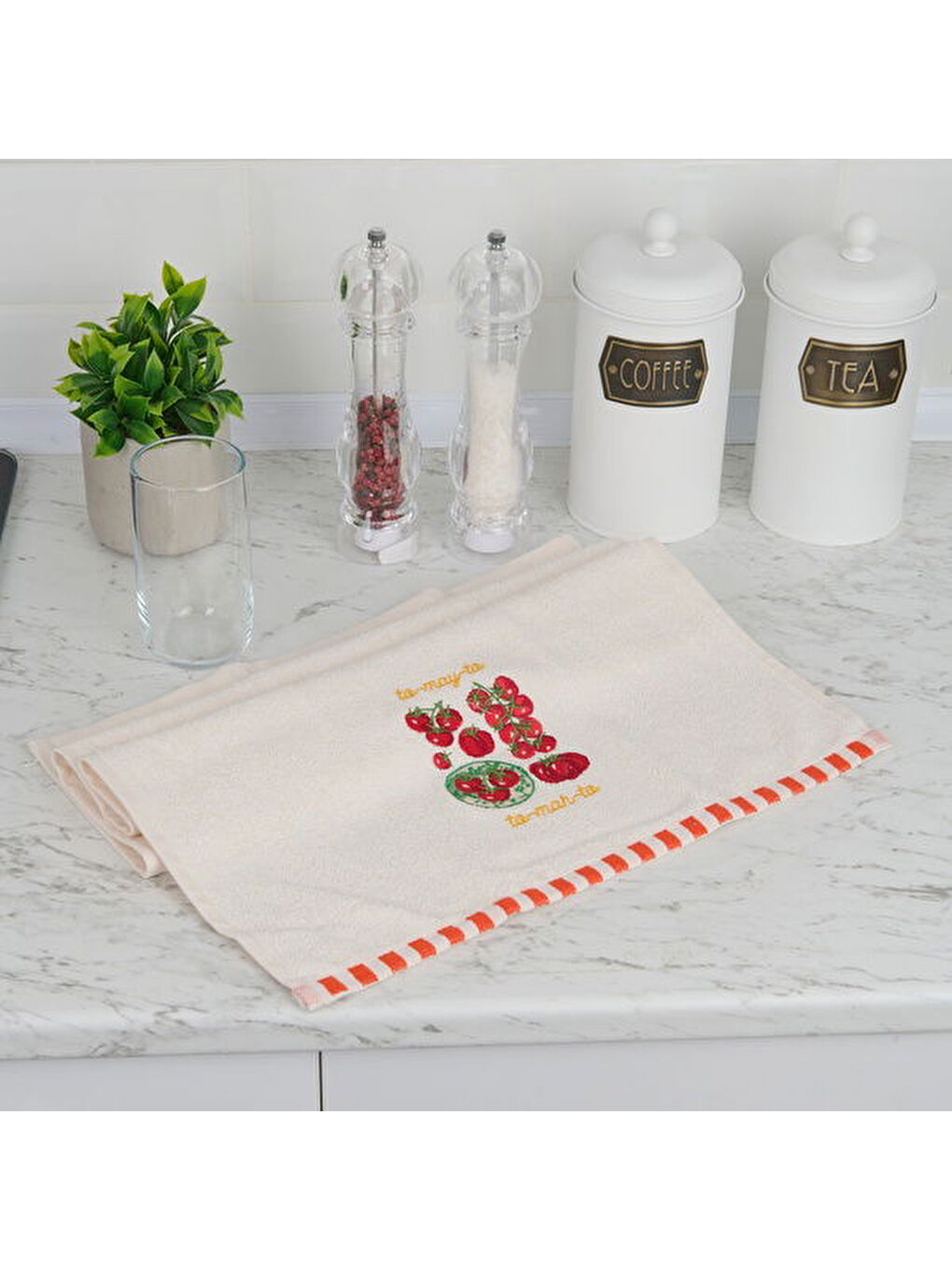 Soft Tadam Mutfak Havlusu - Ekru - 40x66 cm