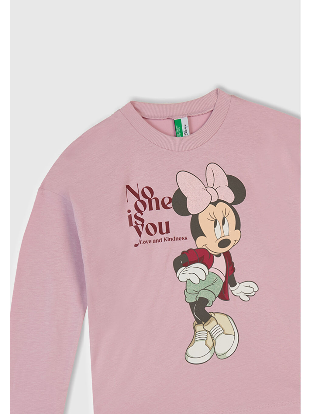 Kız Çocuk Toz Pembe-Fuşya Üstü Baskılı Altı Desenli Paçası Kıvrık Pijama Takımı-6