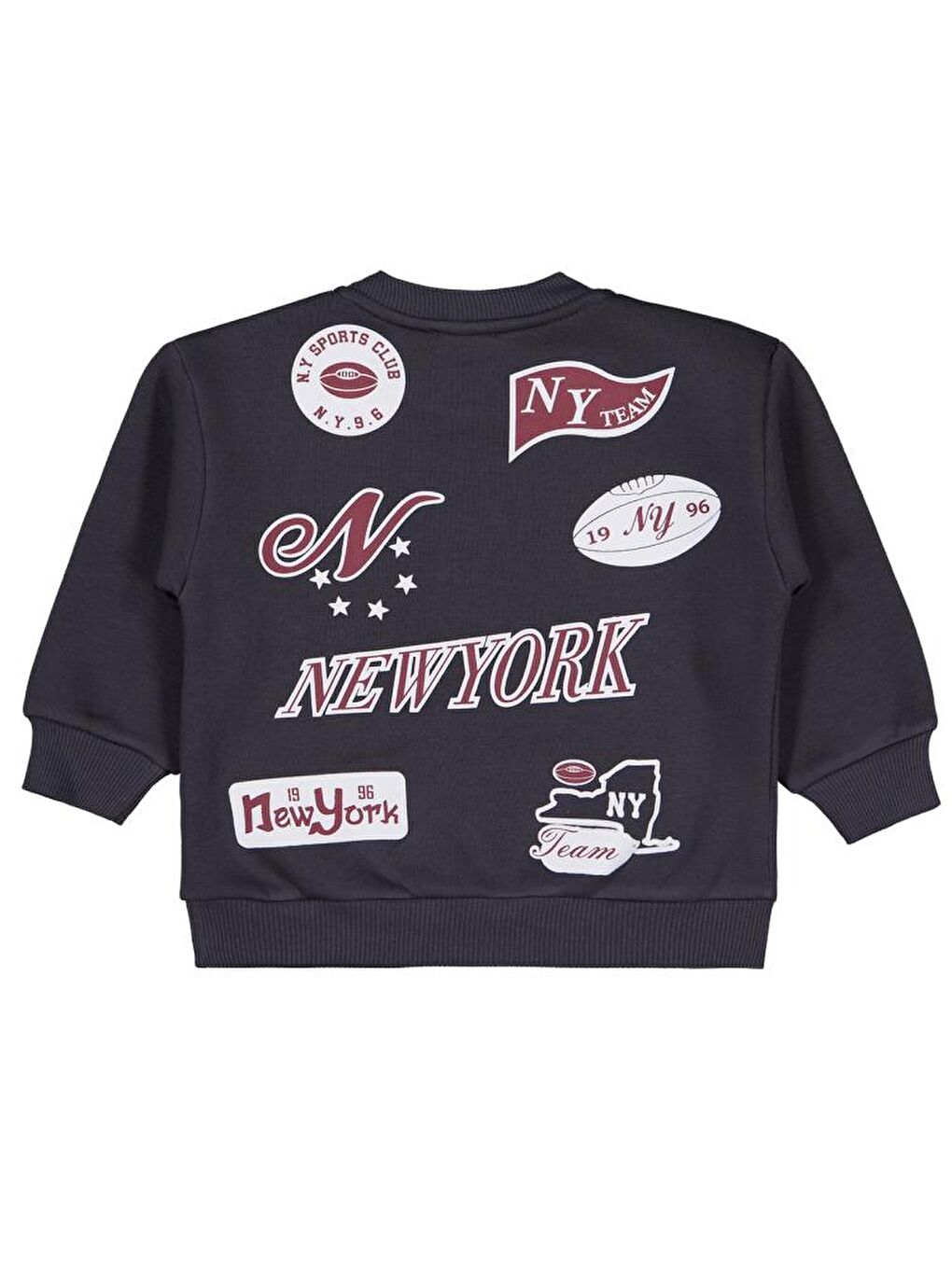 Antrasit Boys New York Baskılı 2-5 Yaş Sweatshirt - Gri 2-3 Yaş-1