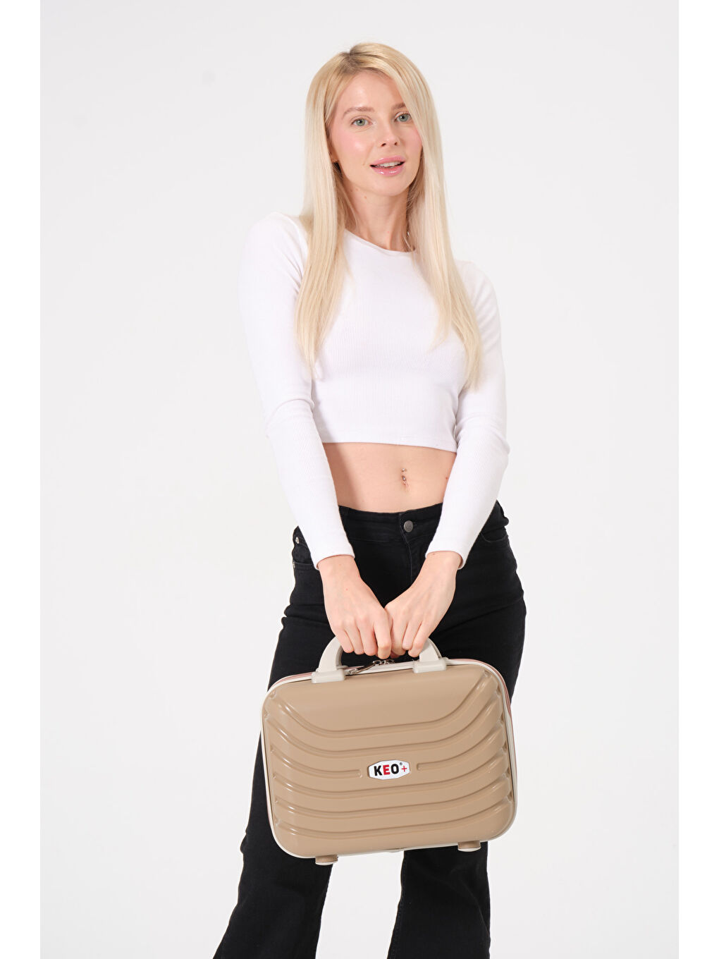 Gold-Krem PP Makyaj Çantası-9