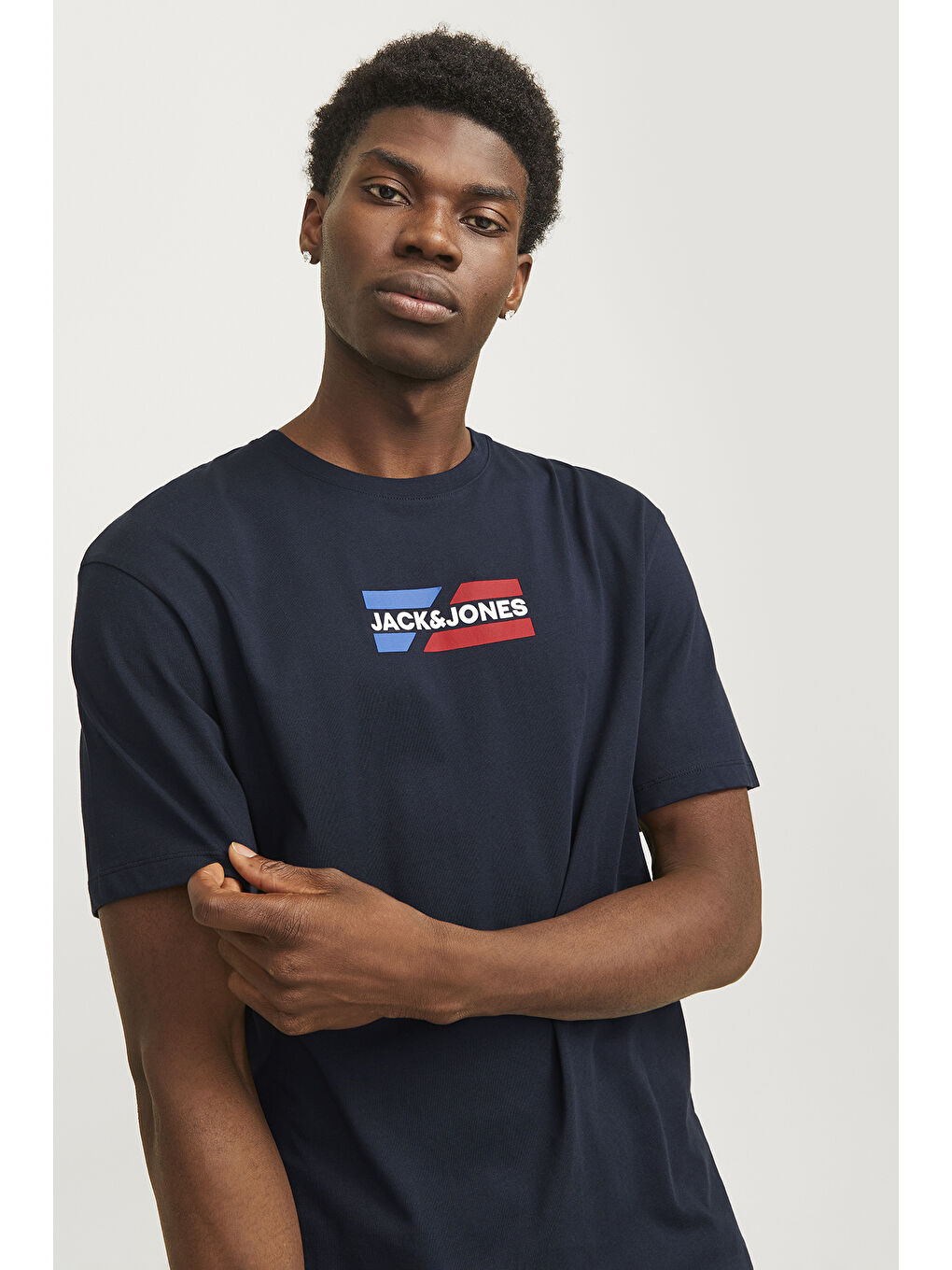 Lacivert Essentials Jjecorp % 100 Pamuk Regular Fit Logolu  Erkek Tişört 12268415