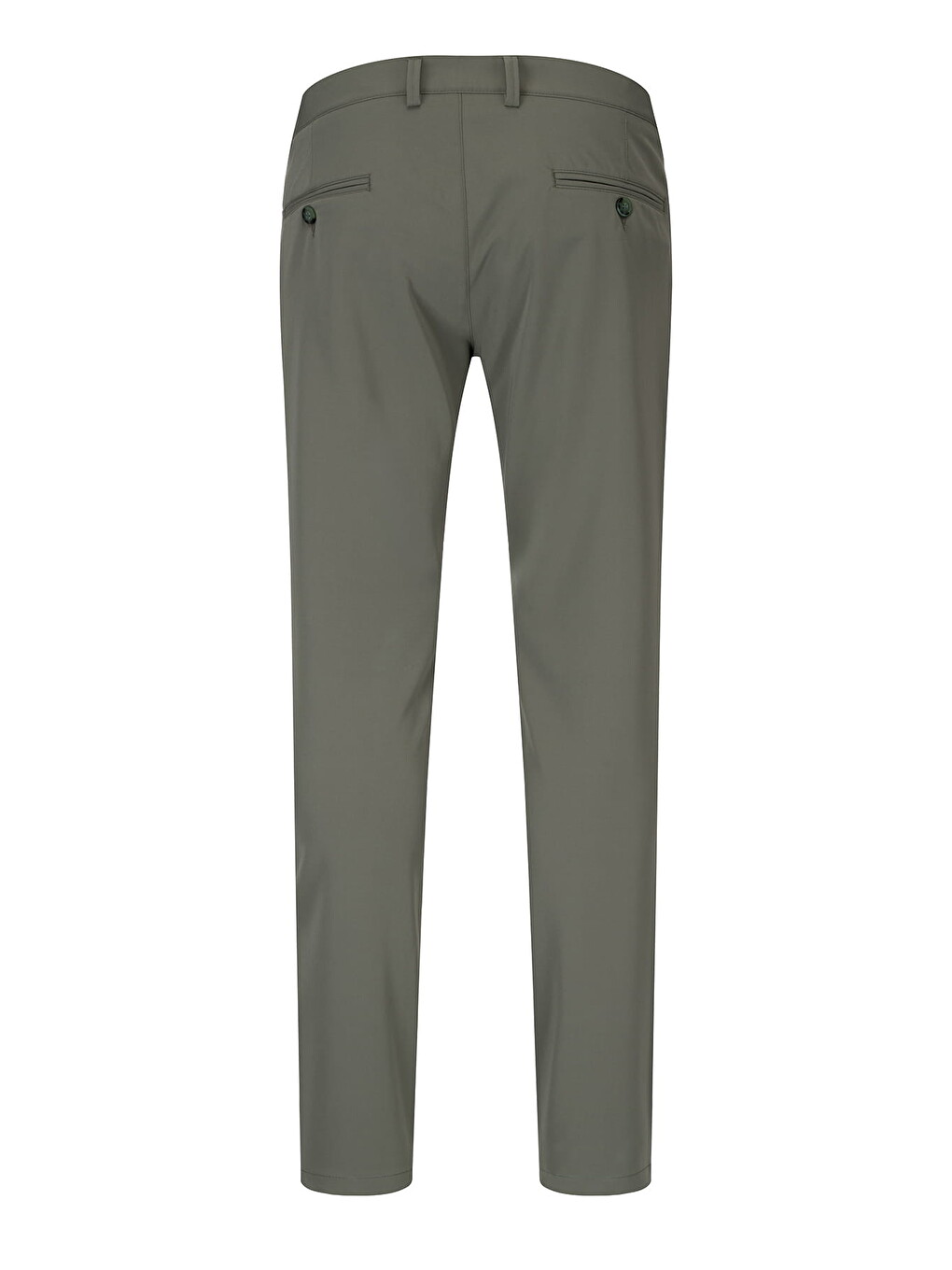 Yeşil Rahat Kesim Yandan Cepli Keten Jogger Pantolon-2