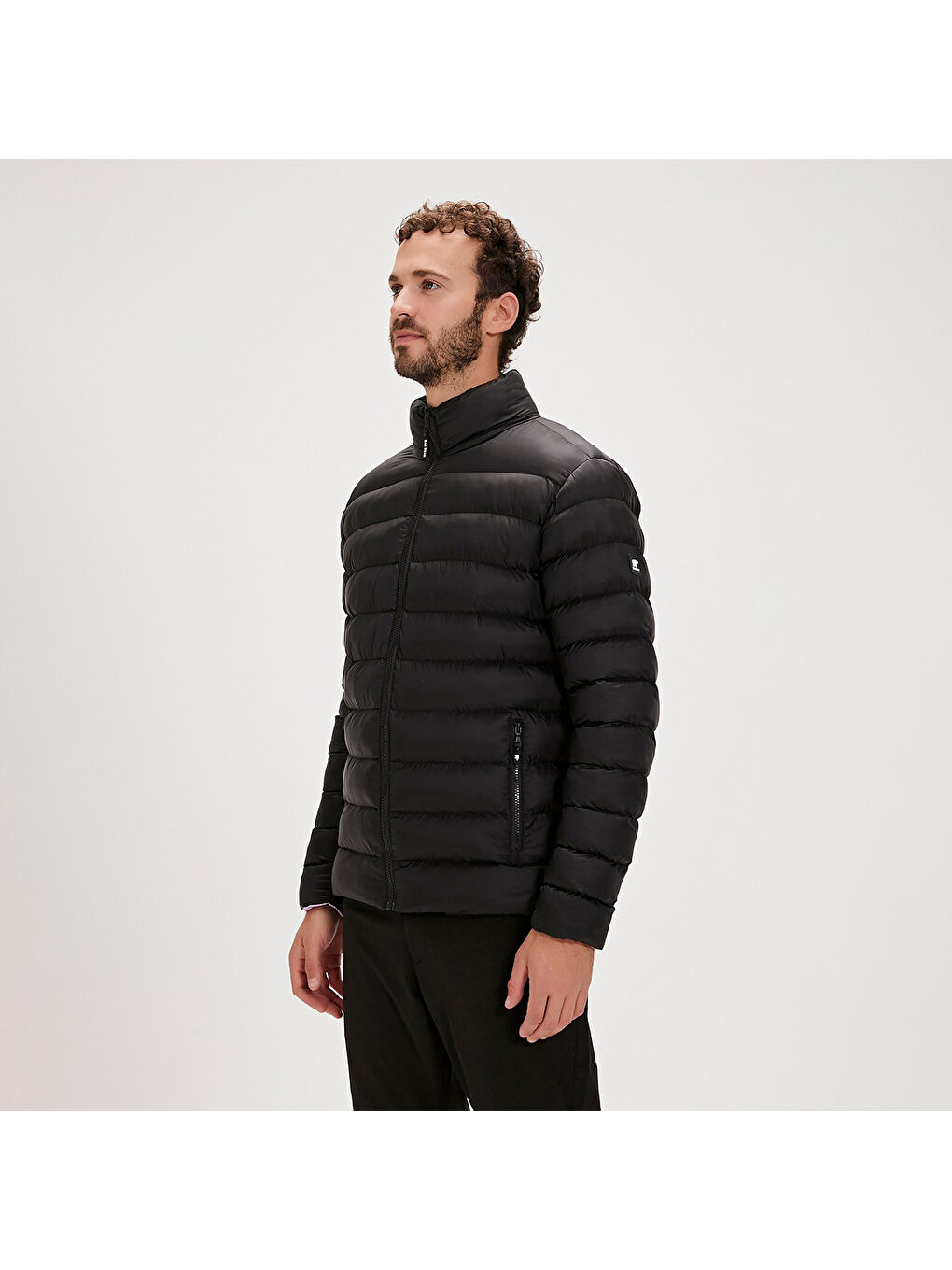 Boss Puffer Erkek Siyah Şişme Mont-1