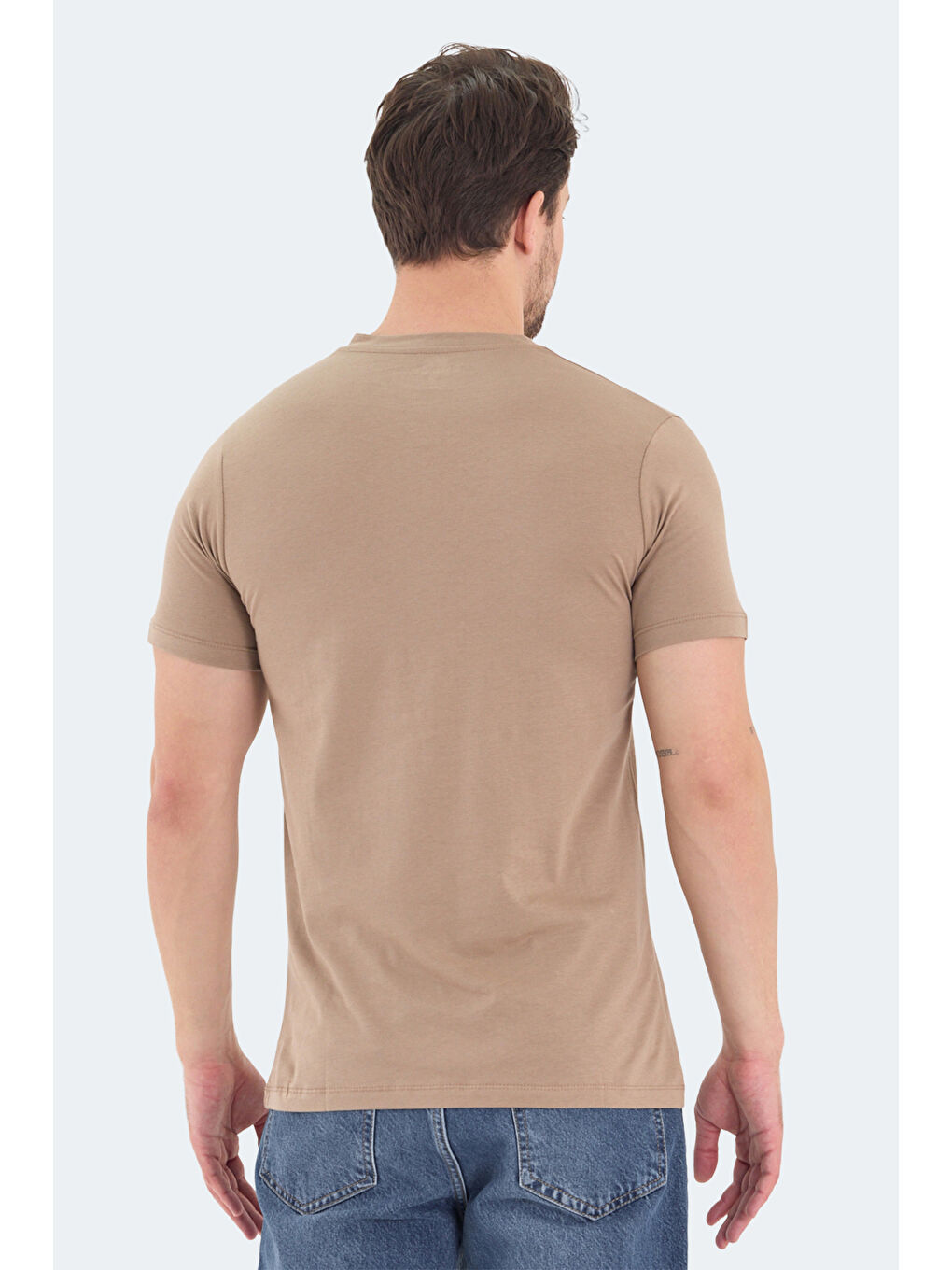 Kahverengi RIVALDO Erkek Tişört Kahve-1