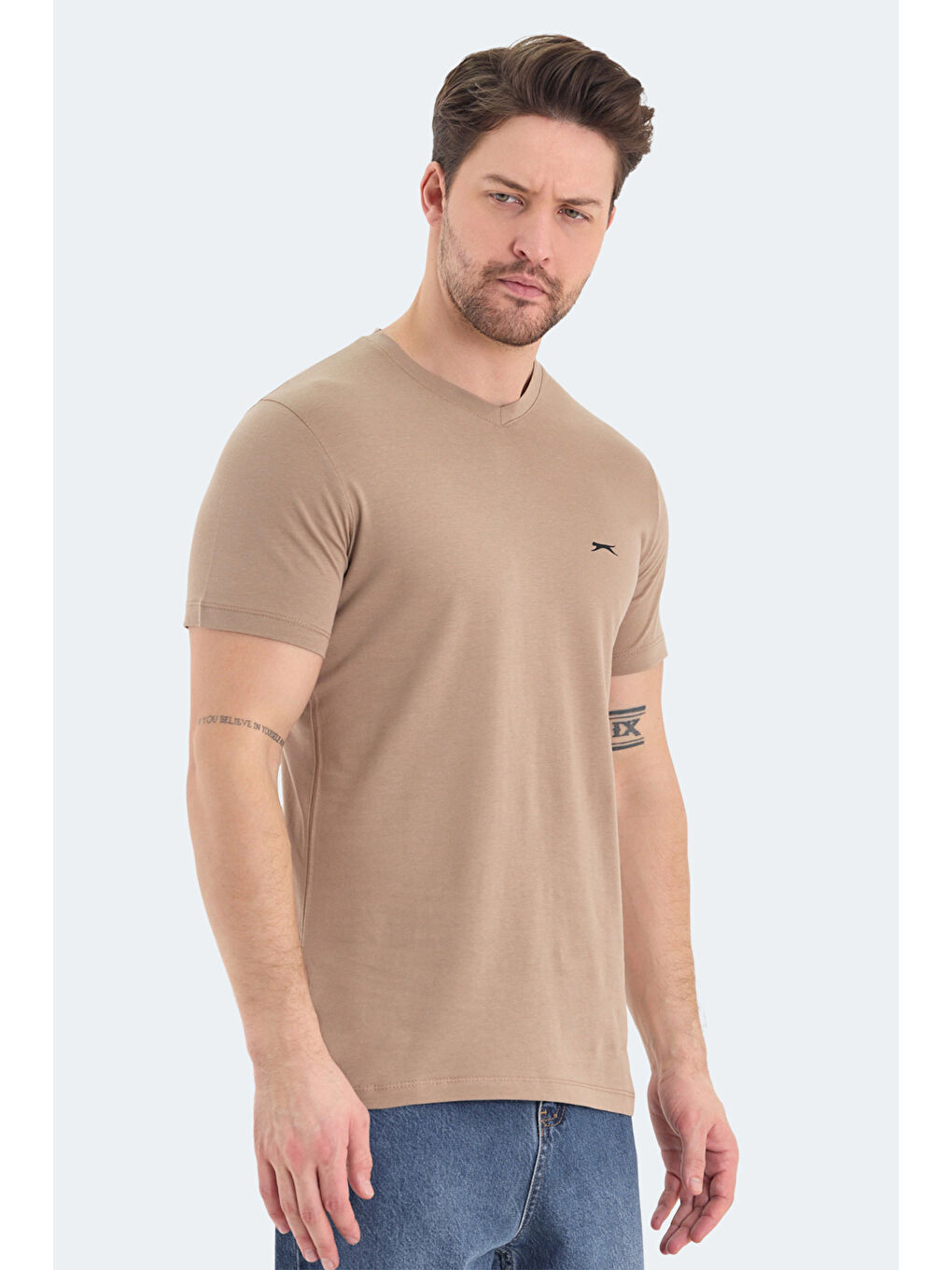 Kahverengi RIVALDO Erkek Tişört Kahve-2