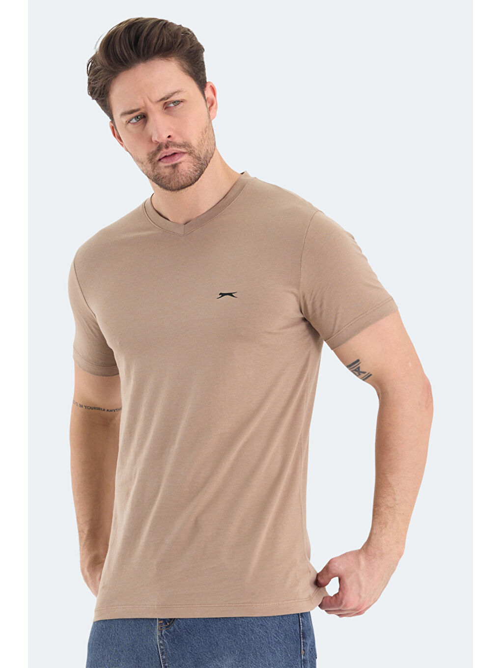 Kahverengi RIVALDO Erkek Tişört Kahve-3