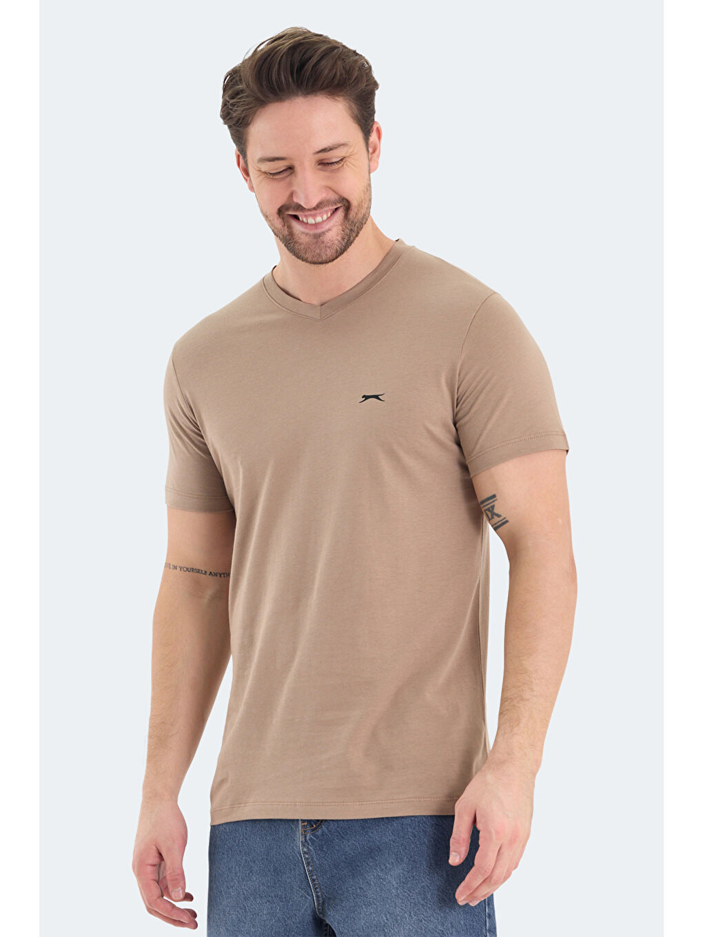 Kahverengi RIVALDO Erkek Tişört Kahve-5