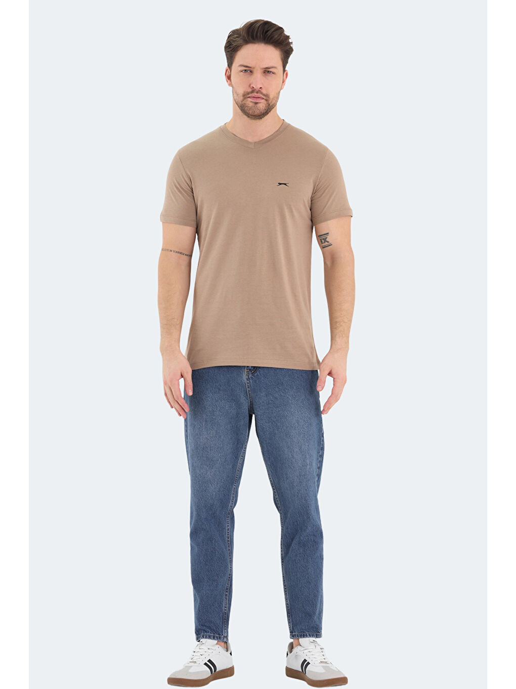 Kahverengi RIVALDO Erkek Tişört Kahve-6