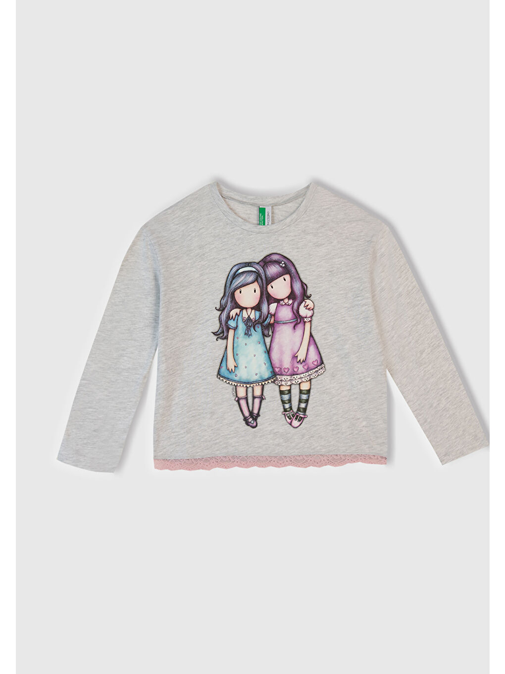 Kız Çocuk Beyaz Mix Üstü Baskılı Altı Desenli Pijama Takımı-2