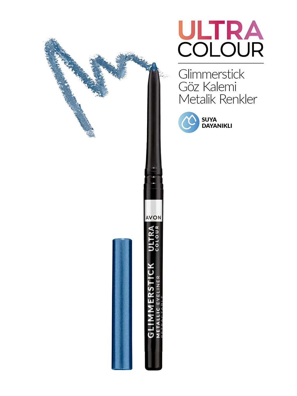 AVON Glimmerstick Asansörlü Metalik Göz Kalemi Electric Blue - 1