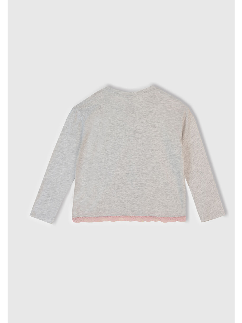 Kız Çocuk Beyaz Mix Üstü Baskılı Altı Desenli Pijama Takımı-4