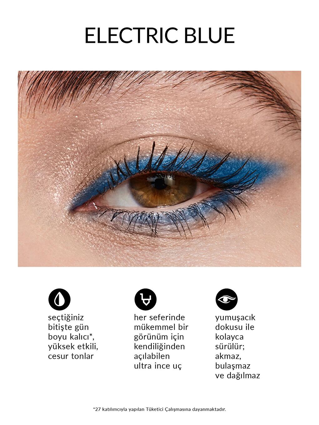 AVON Glimmerstick Asansörlü Metalik Göz Kalemi Electric Blue - 2