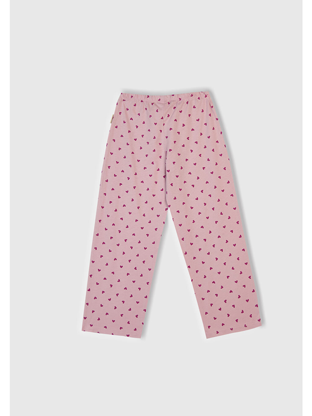 Kız Çocuk Beyaz Mix Üstü Baskılı Altı Desenli Pijama Takımı-5