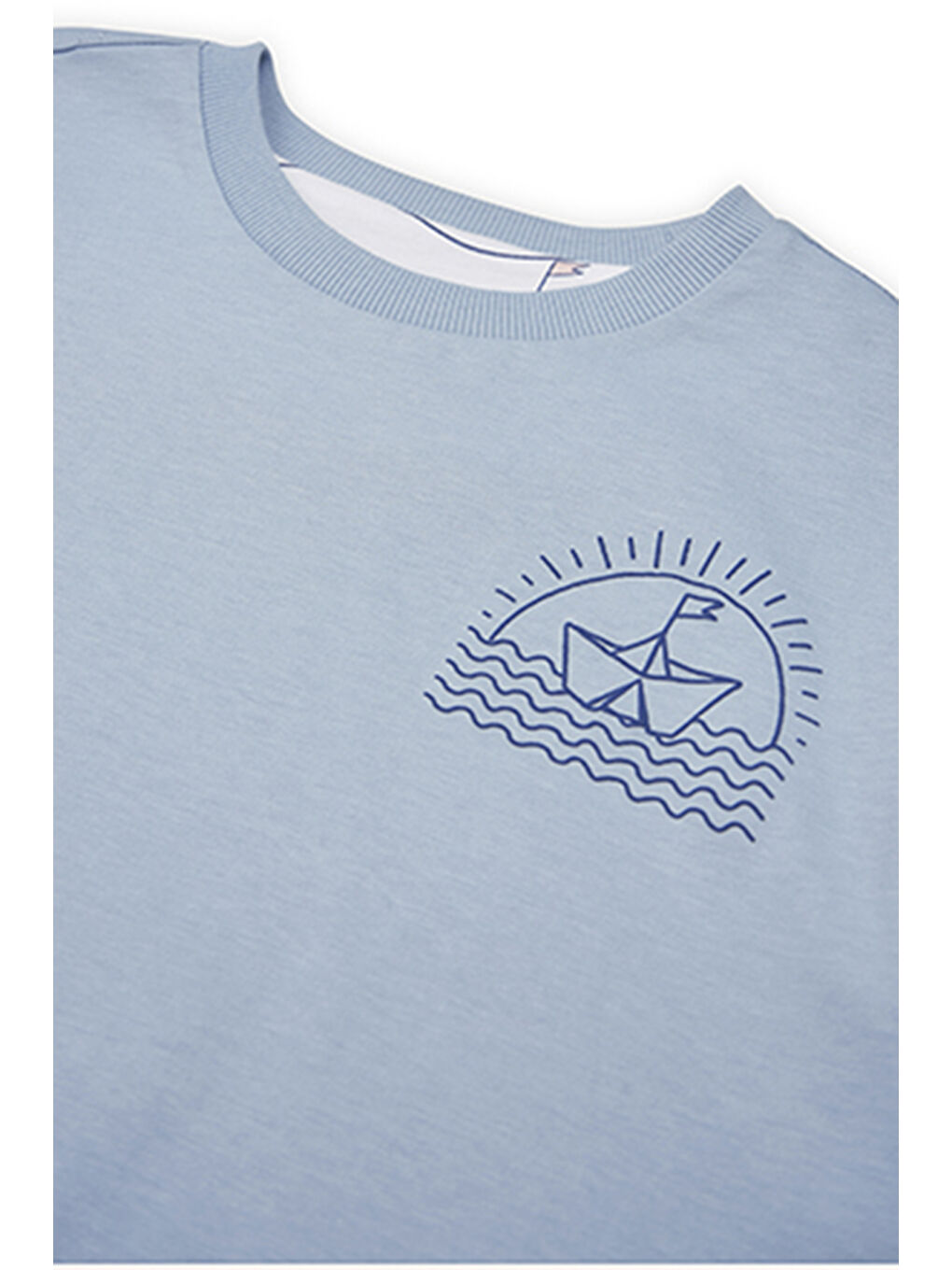 Erkek Çocuk Kısa Kollu T-Shirt Mavi-2