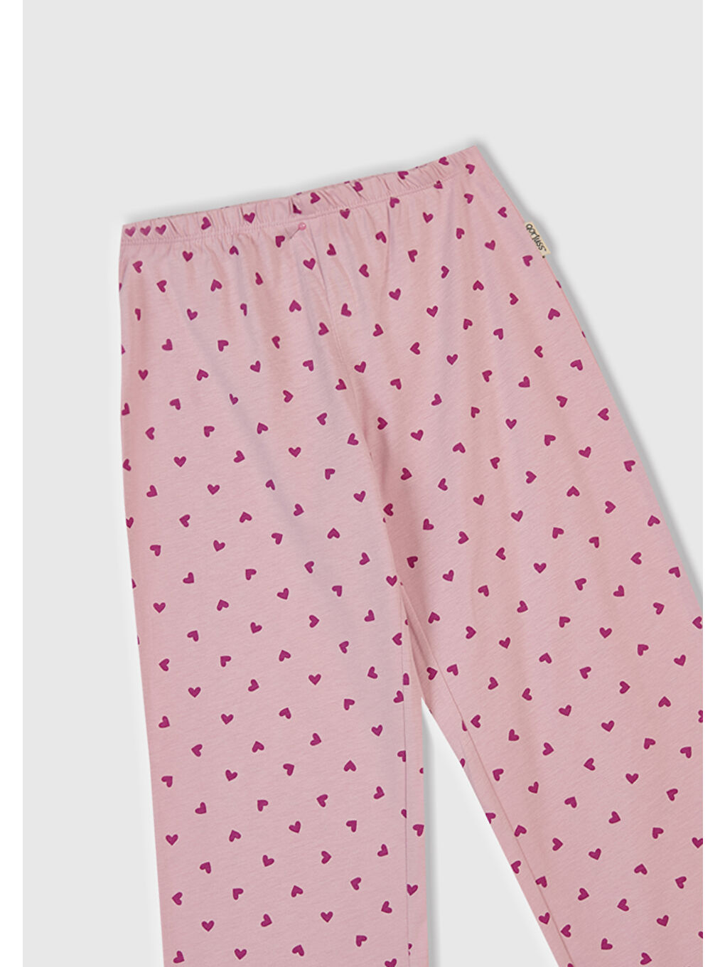 Kız Çocuk Beyaz Mix Üstü Baskılı Altı Desenli Pijama Takımı-7