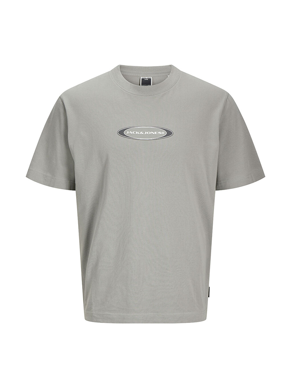 Gri Core Jcopacer %100 Pamuk Relaxed Fit Logo Baskılı Tişört 12273880