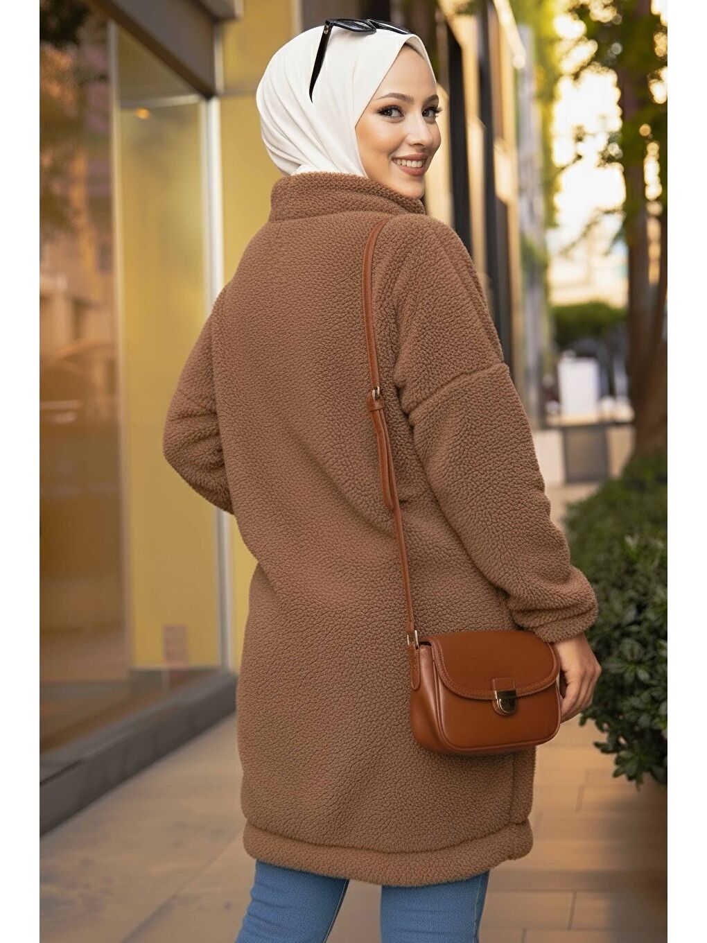 Bej Pelüş Mont Vizon - 13009-VIZON-2