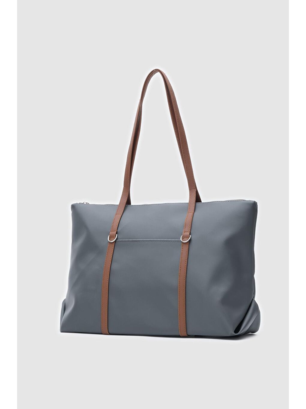 Melope Garnili Omuz Çantası Antrasit-1