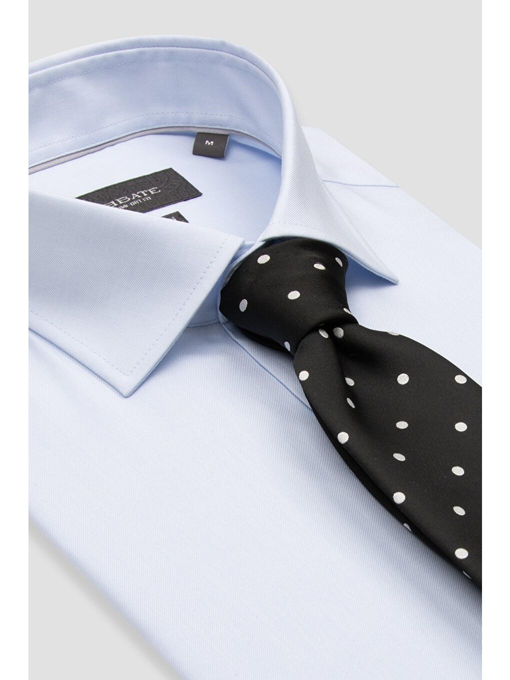 Fabio Non Iron Twill Pamuklu Comfort Fit Açık Mavi Klasik Yaka Erkek Düz %100 Pamuk Gömlek-6