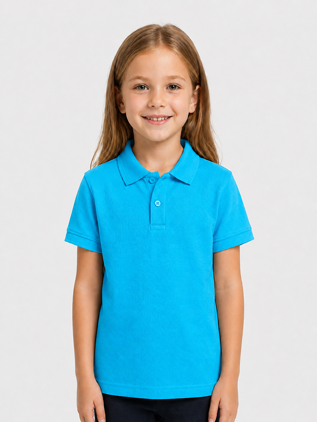 Turkuaz Kids Polo Yaka Basic Kısa Kollu Çocuk Tişört
