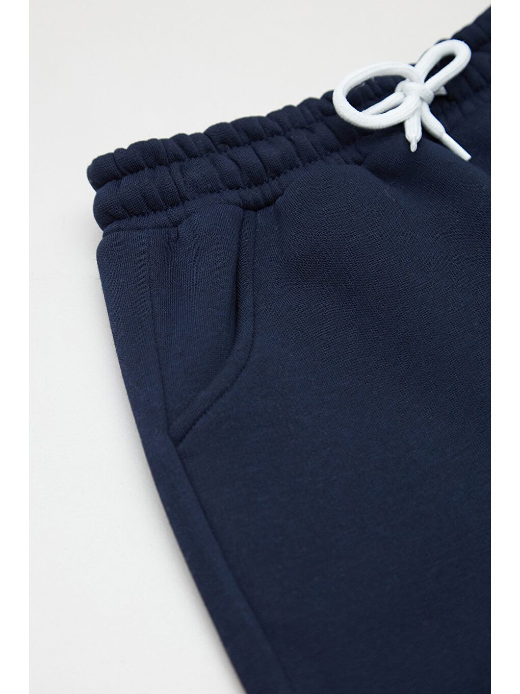 Lacivert 3 İplik Yazı Baskılı Kız Çocuk Jogger Eşofman Altı-2