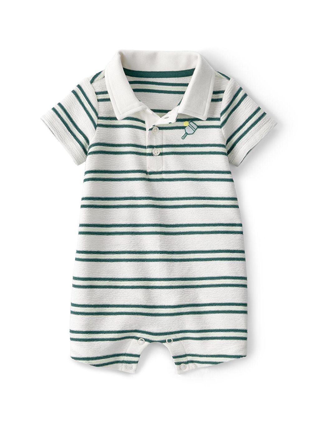 Erkek Bebek Kısa Tulum 3 Ay-24 Ay Yeşil