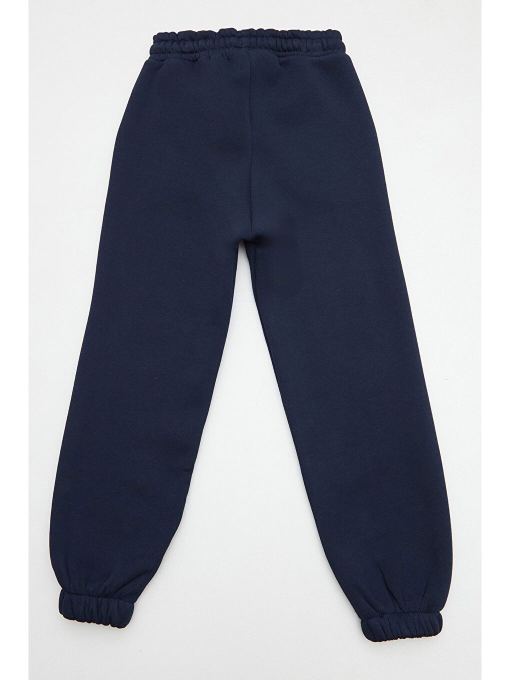 Lacivert 3 İplik Yazı Baskılı Kız Çocuk Jogger Eşofman Altı-3