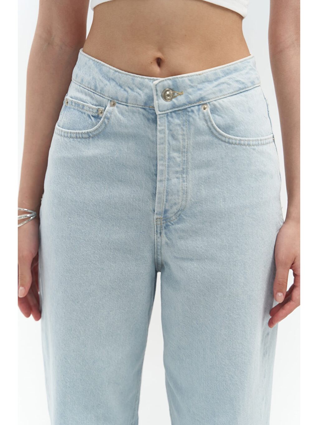 Cloud Mavi Ters Kemer Jean-3