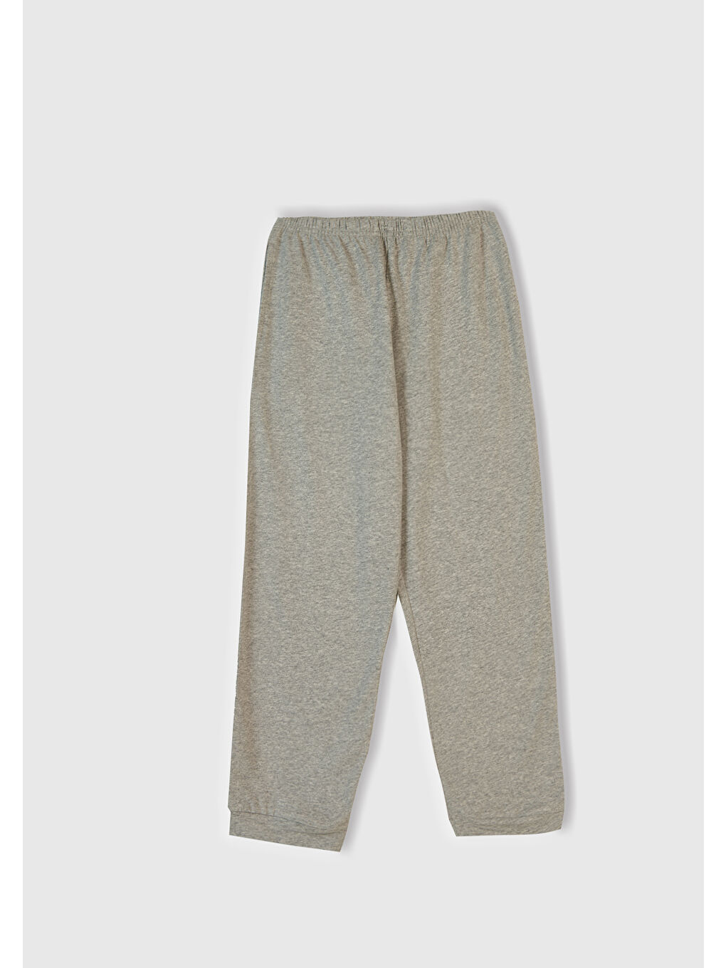 Erkek Çocuk Gri Melanj Üstü Disney Baskılı Altı Paçası Lastikli Pijama Takımı-4