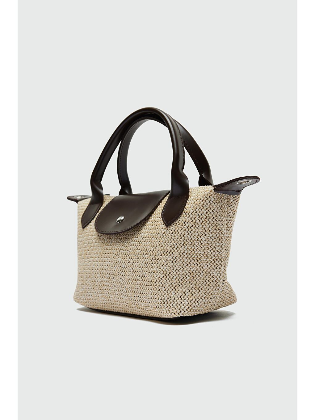 Tiger Hasır Small Omuz Çantası Kahverengi-1