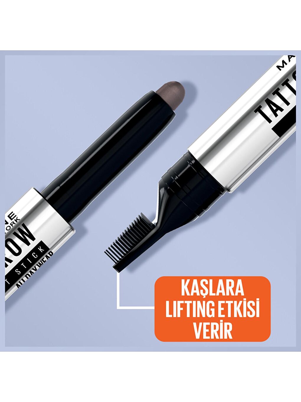 Maybelline New York Brow Lift Kaş Kalemi- 04 Deep Brown (Koyu Ton) - 3