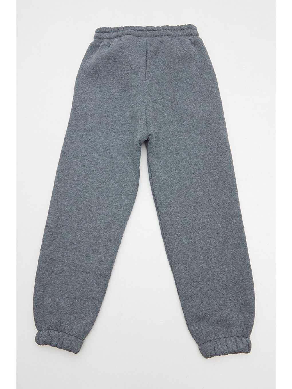 Antrasit Gül Ve Yazı Baskılı Beli Lastikli Kız Çocuk Eşofman Altı-3