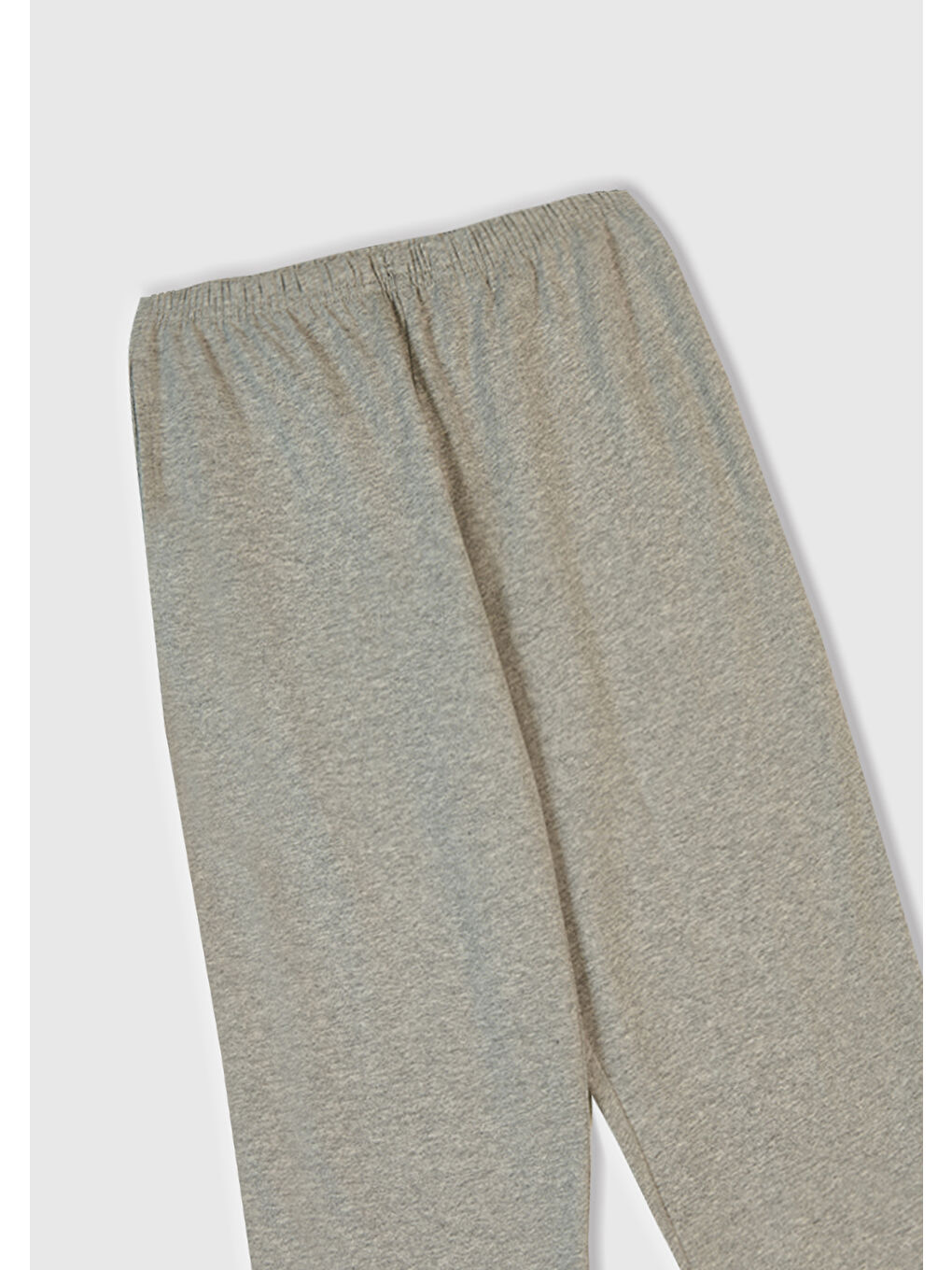 Erkek Çocuk Gri Melanj Üstü Disney Baskılı Altı Paçası Lastikli Pijama Takımı-6